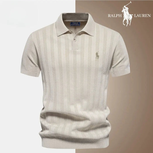 Elegant Knit Polo Shirt